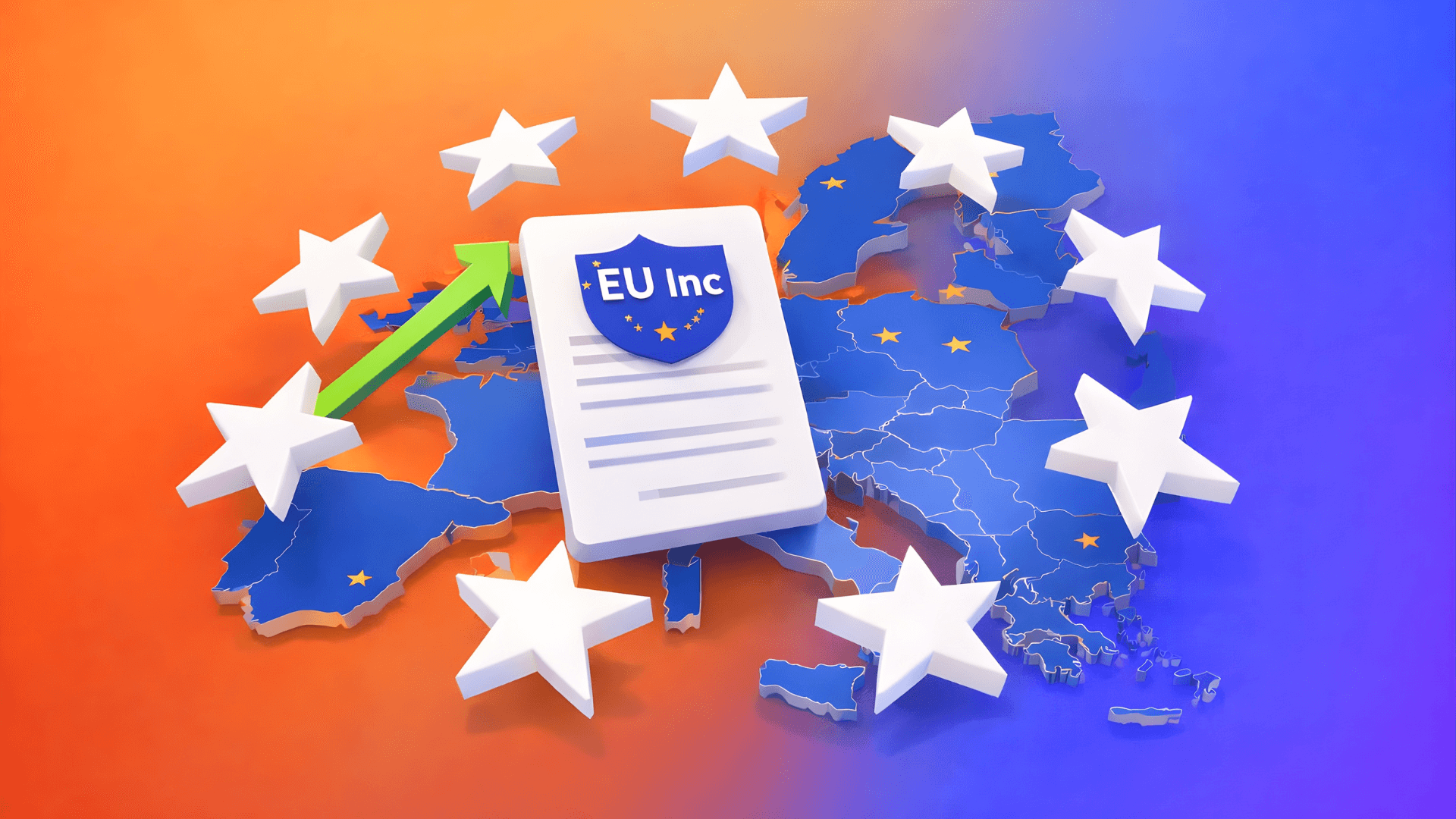 EU Inc is bevestigt, je ziet een kaart van de EU