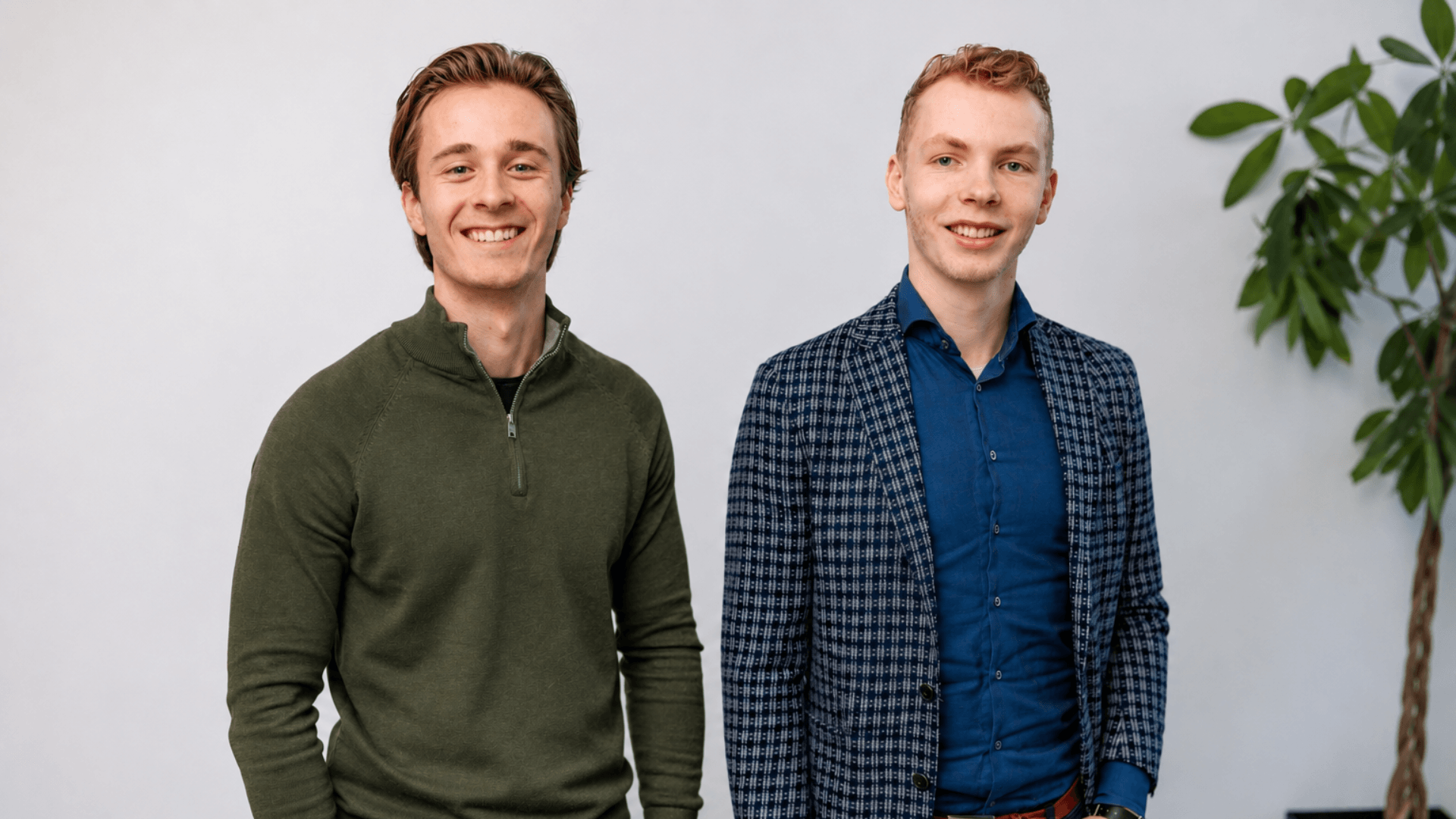 Ondernemers Marcel van Beek en Mike Fraanje, eigenaren van de onderneming Joinly