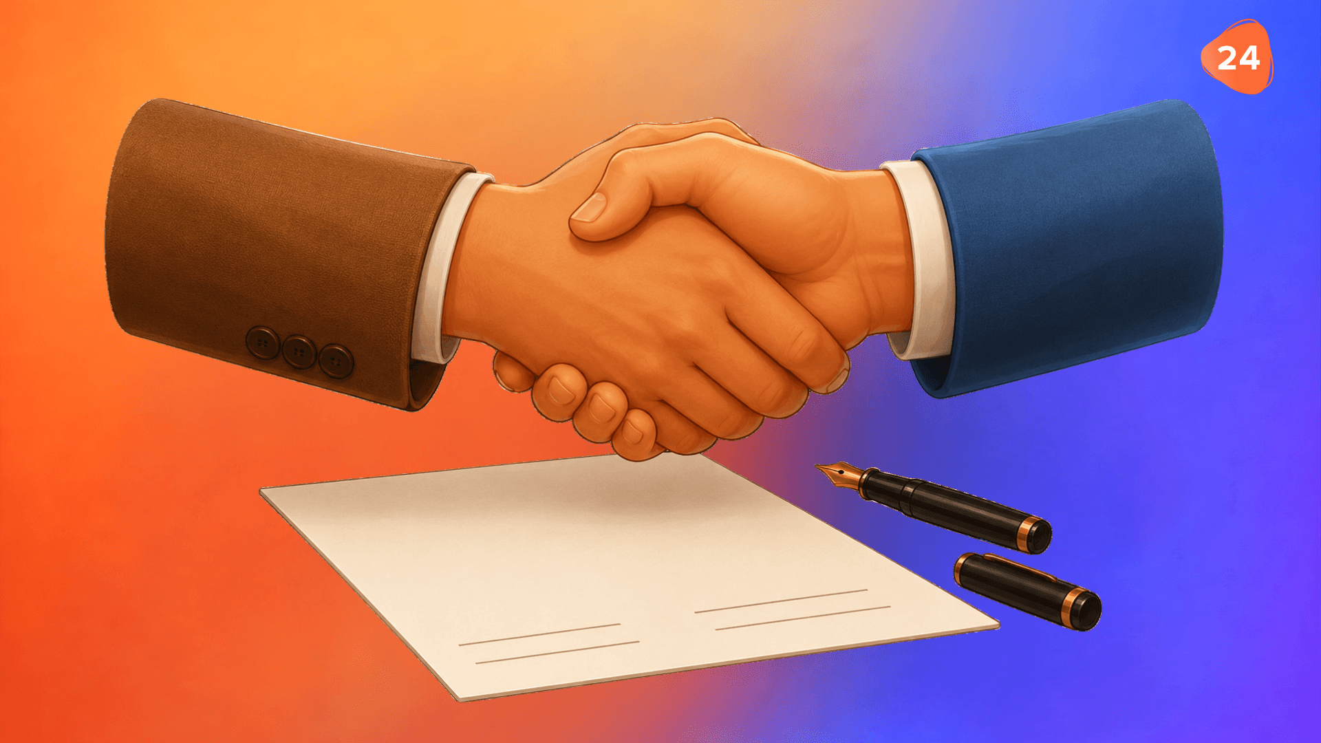 Mag je werken zonder contract? Jazeker, twee handen die schudden.