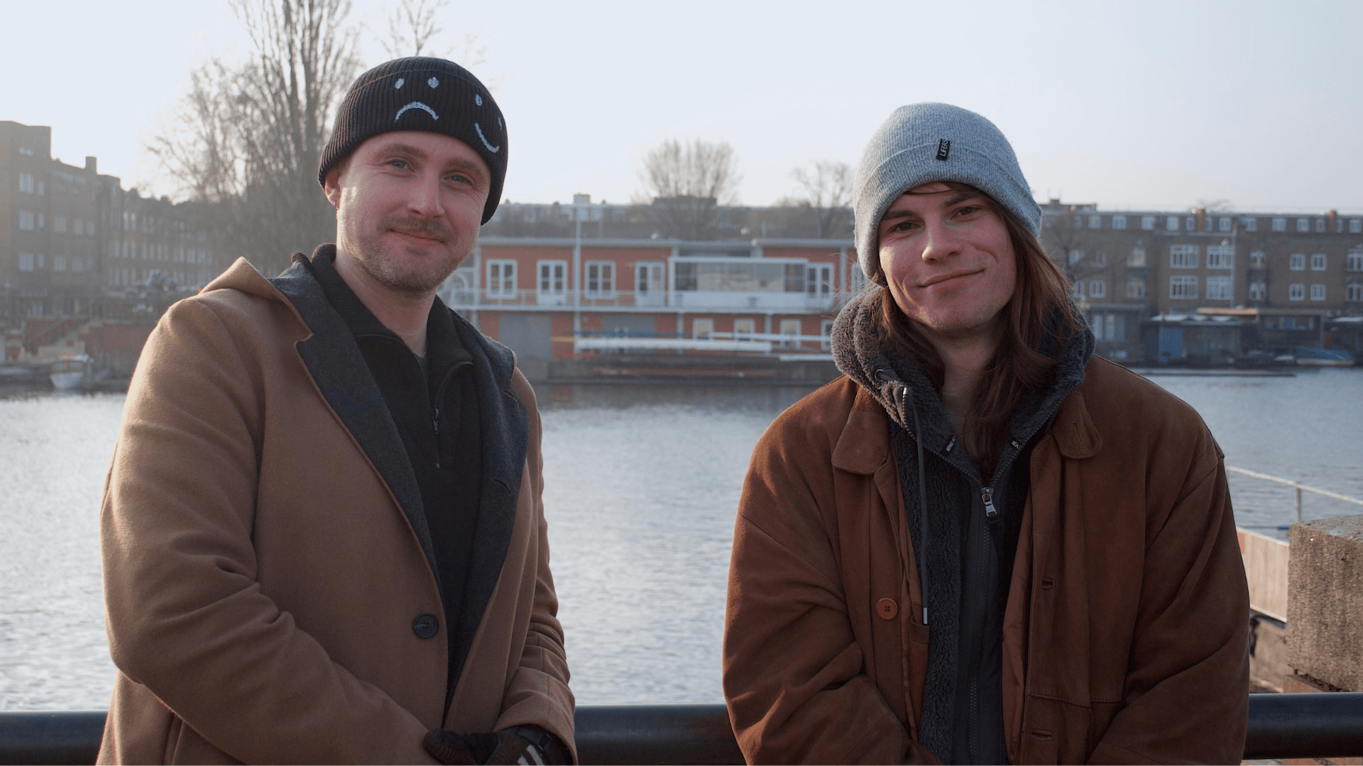 Ondernemers William Postins en Hugo Hollis van de onderneming Soundspace Studios