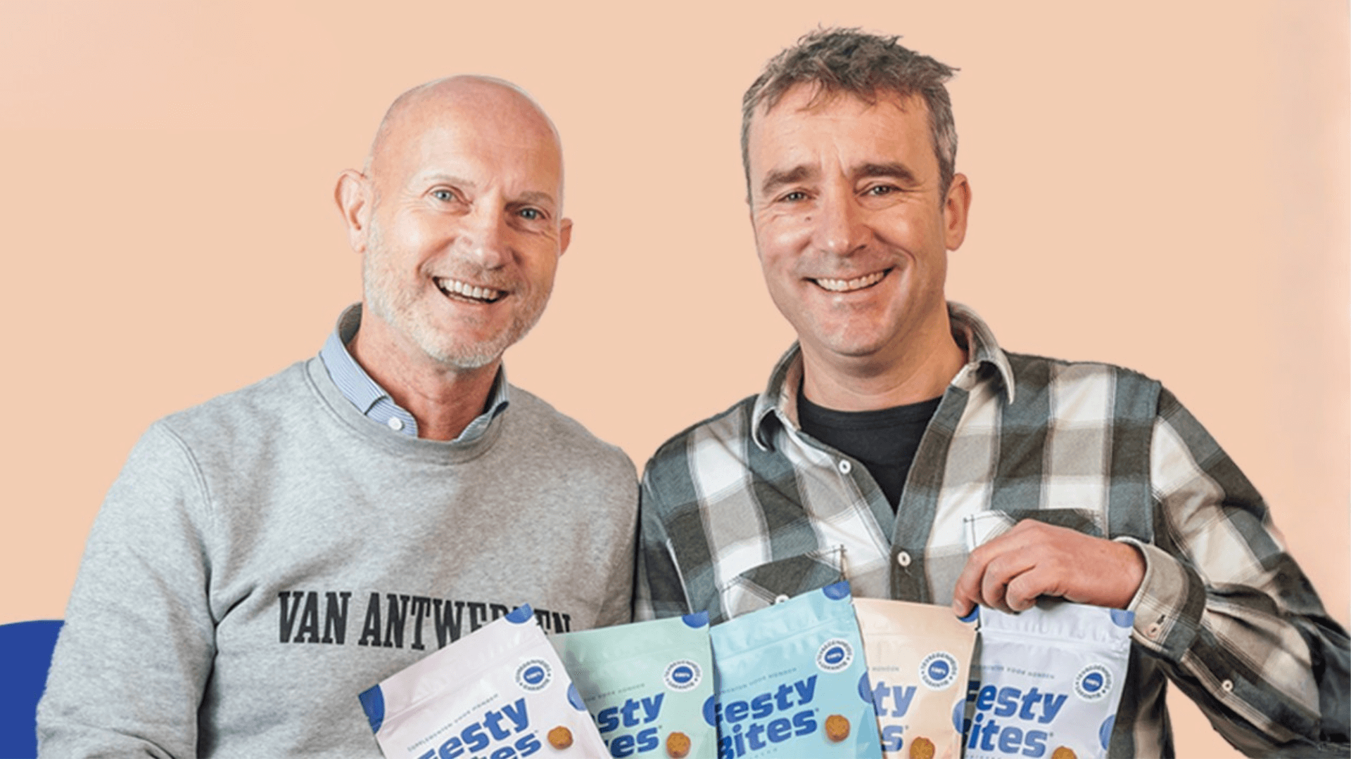 Ondernemers Stephan Schroeders & Jeroen de Vink, oprichters van de onderneming The Vital Pet Company