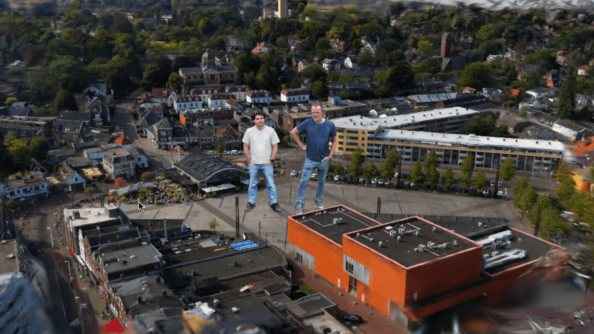 Ondernemers Marc van Vliet en Jack van der Eijk, een afbeelding van hun eigen platform Ondernemers Marc van Vliet en Jack van der Eijk, een afbeelding van hun eigen platform